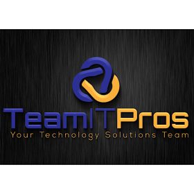 Logo of TeamITPros featuring a stylized design with blue and orange colors.